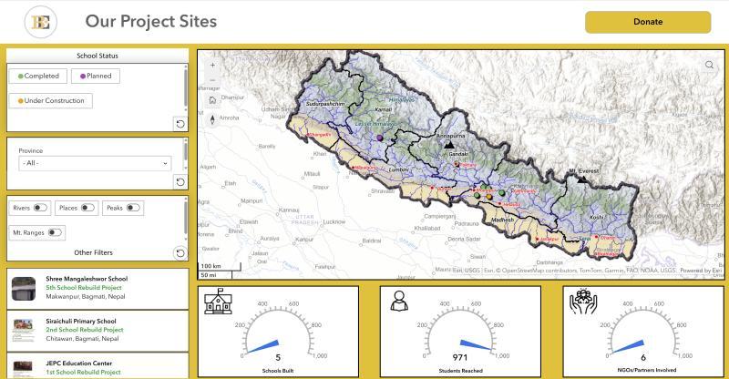 School Construction Projects Dashboard — Nepal